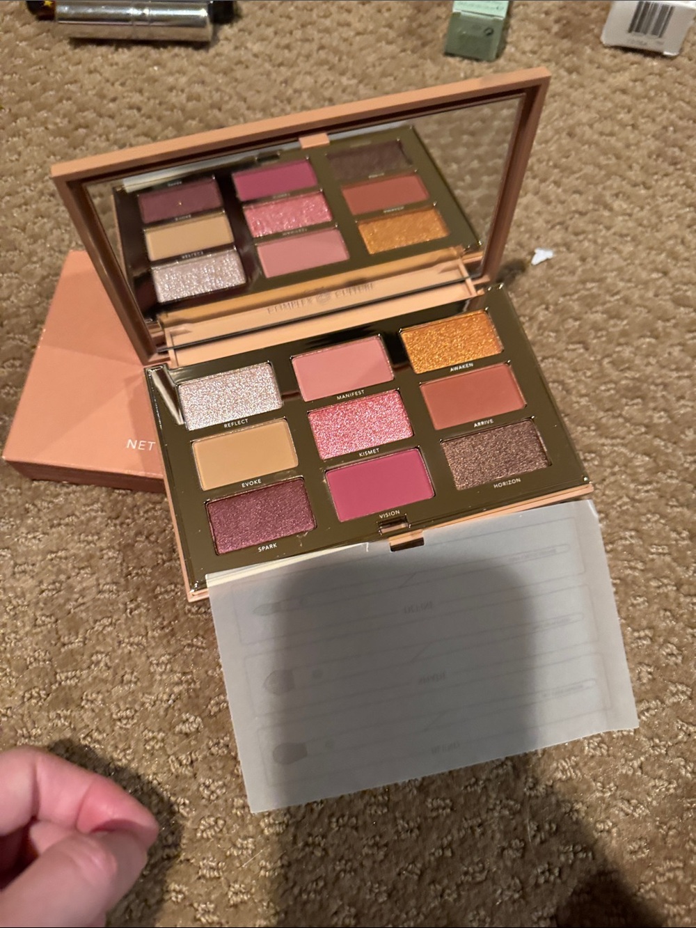 C Eyeshadow Palette - Pink, Gold, Rose, Bronze Shades